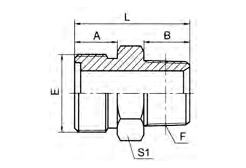 Metric Male O-ring / BSPT Male