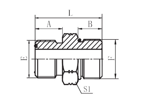 ORFS MALE O-RING/SAE O-RING BOSS