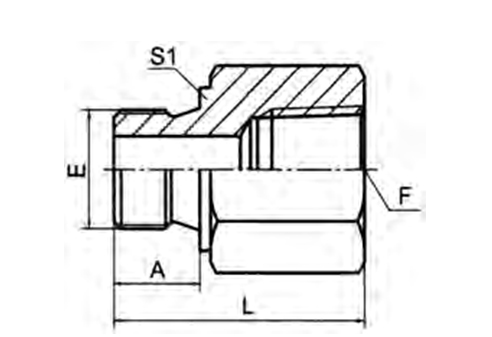 METRIC MALE WITH BONDED SEAL