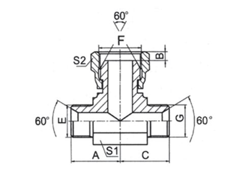 BSP MALE 60° SEAT