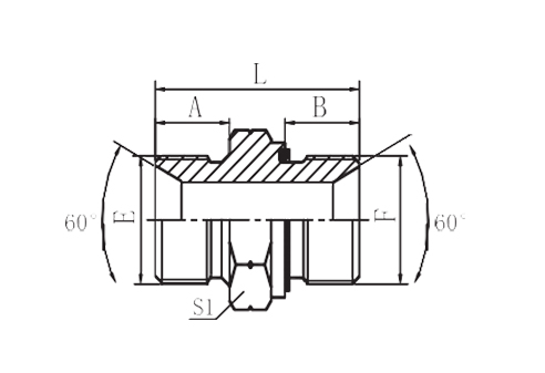 BSP MALE DOUBLE USE FOR 60 SEATOR BONDED SEAL/BSP MALE CAPTIVE SEAL