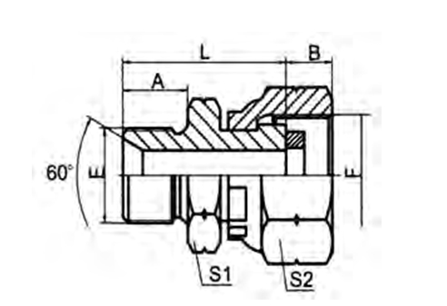 BSP MALE 60° SEAT