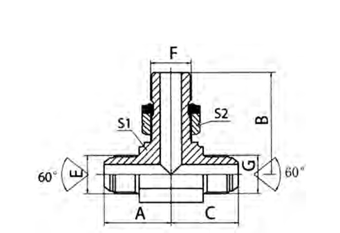 JIS Gas Male 60° Cone