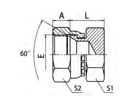 JIS Metric Female 60° Seatplug