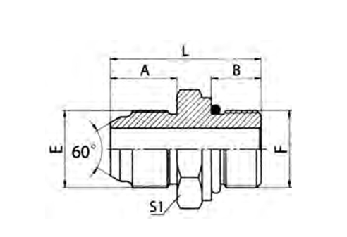 JIS Metric Male 60° Cone