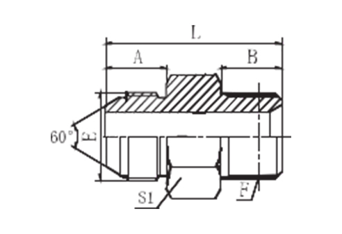 JIS Metric Male 60° Cone/BSPT Male