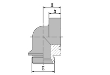 90 Elbow Sae Flange with Standard Series and 90 Elbow Sae Flange with High Pressure Series