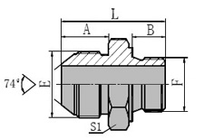 Metric Male 74 Cone/metric Male