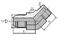 Metric Male 74 Cone/NPT Male