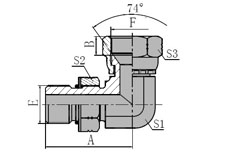 SAE  O-RING  BOSS/JIC  FEMALE  74  SEAT