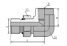 90 SAE  O-RING  BOSS/NPT  FEMALE