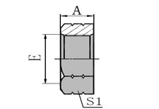 LOCKNUT FOR SAE O-RING BOSS