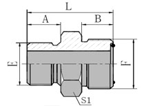 BSP MALE/METRIC MALE WITH O-RING