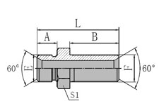 Metric Male 60 Seat Bulkhead