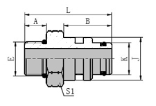 SAE O-ring Boss/stecko Male