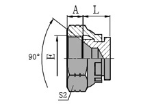 SAE Female 90 Seat Plug