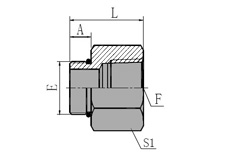 SAE O-ring Boss/BSPT Female