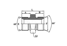 Metric Male Double Use for 60° Cone Seat or Bonded Seal