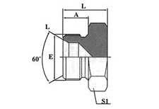 Metric Male Double Use for 60° Cone Seat or Boned Seal Plug