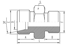 UN UNF Thread Stud Ends with O-ring Sealing ISO 11926