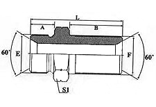 BSP MALE 60 DEGREE SEAT BULKHEAD