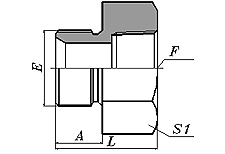 BSP MALE DOUBLE USE FOR 60 DEGREE SEAT OR BONDED SEAL/BSPT FEMALE