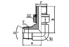 90º BSPT MALE/BSP MALE