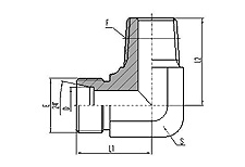 90° Elbow BSPT Male