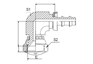 90° JIC Compact Female 74° Cone Seat