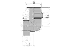 90 SAE Flange/weld Tube