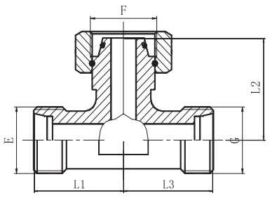 Branch Tee Fittings with Swivel NUT