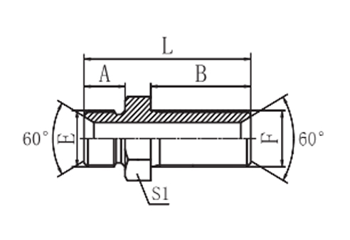 BSP MALE 60 ° SEAT BULKHEAD