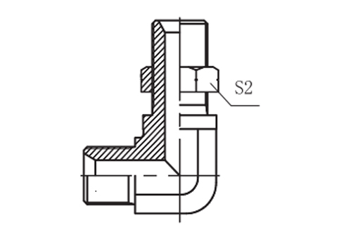 90° ELBOW BSP MALE 60° SEAT