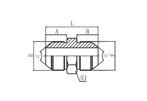 METRIC MALE74° CONE