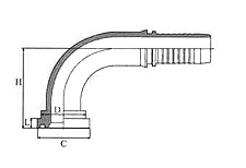 90º JIS Flange