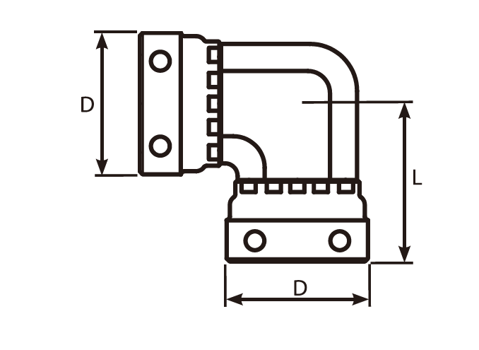 90° Swivel Staple Female Adaptor