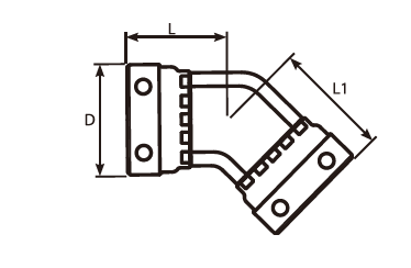 135° Swivel Staple Female Adaptor
