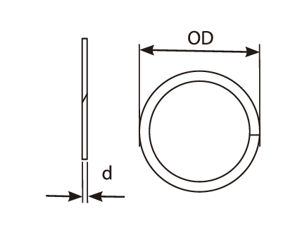 Staple Male End Back-Up Ring