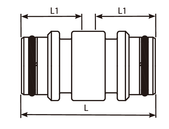 Equal Straight Male Staple Adaptor