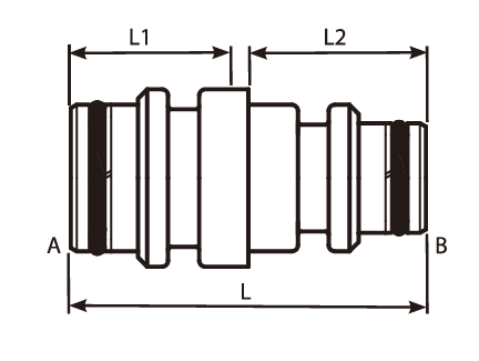 Reducing Straight Male Staple Adaptor