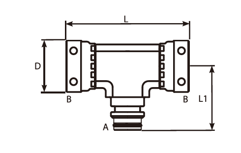 Staple Male -T Swivel Female Adaptor