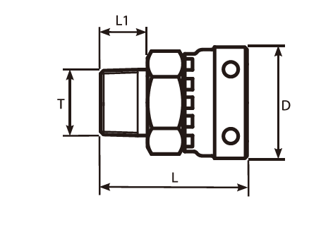 NPT Male -Swivel Female Adaptor
