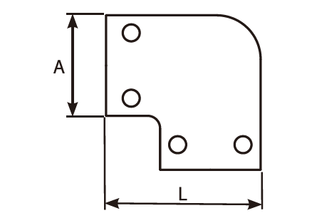 90° Staple Female Adaptor