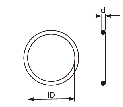 Staple Male End '0'Ring