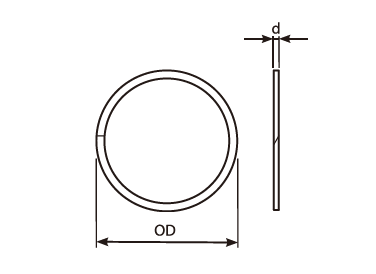 Staple Male End Back-Up Ring