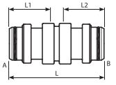 Straight Male Staple Adaptor