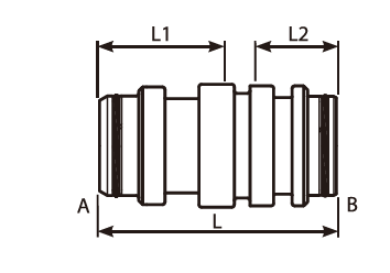 Straight Male- Std. Staple Male Adaptor