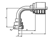 90° BSP Female 60° Cone